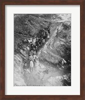 Framed Col. Roosevelt's party descending Bright Angel Trail