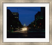 Framed Traffic on a road, Washington, D.C., USA