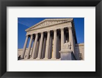 Framed Facade of the U.S. Supreme Court, Washington, D.C., USA Closeup