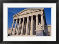 Framed Facade of the U.S. Supreme Court, Washington, D.C., USA Closeup