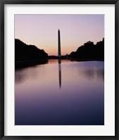 Framed Silhouette of the Washington Monument, Washington, D.C., USA