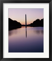 Framed Silhouette of the Washington Monument, Washington, D.C., USA