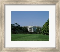 Framed Lawn at the White House, Washington, D.C., USA