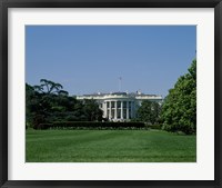 Framed Lawn at the White House, Washington, D.C., USA