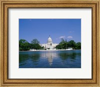 Framed Pond in front of the Capitol Building, Washington, D.C., USA