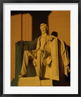 Framed Low angle view of a statue, Lincoln Memorial, Washington DC, USA