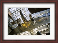 Framed Low angle view of an aircraft displayed in a museum, National Air and Space Museum, Washington DC, USA