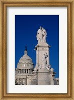 Framed Monument in front of a government building, Peace Monument, State Capitol Building, Washington DC, USA