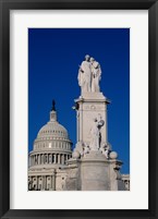 Framed Monument in front of a government building, Peace Monument, State Capitol Building, Washington DC, USA