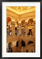 Framed USA, Washington DC, Library of Congress interior