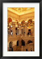 Framed USA, Washington DC, Library of Congress interior