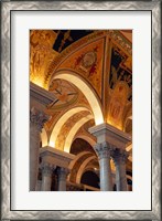 Framed Interiors of a library, Library Of Congress, Washington DC, USA