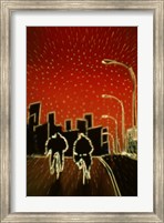 Framed Cycling at night