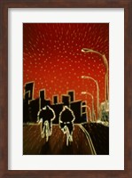Framed Cycling at night