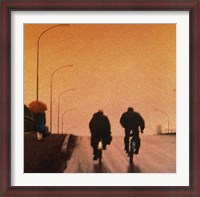 Framed Biking at dusk