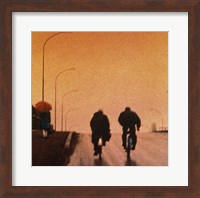 Framed Biking at dusk