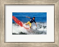 Framed Surfing in the water