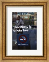 Framed No Smoking - smoke free