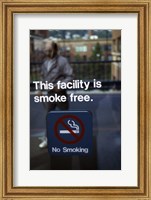 Framed No Smoking - smoke free