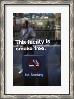 Framed No Smoking - smoke free