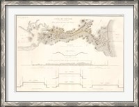 Framed Canal du Cape-Cod Massachusetts, 1834 map