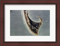 Framed Provincetown Cape Cod photographed from space