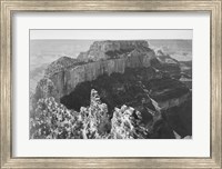 Framed Close-in view of curved cliff, Grand Canyon National Park, Arizona