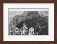 Framed Close-in view of curved cliff, Grand Canyon National Park, Arizona