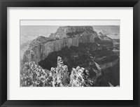 Close-in view of curved cliff, Grand Canyon National Park, Arizona Framed Print