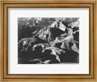 Framed Grand Canyon close in panorama