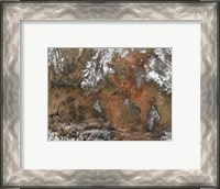 Framed Grand Canyon satellie view from space