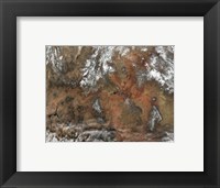 Framed Grand Canyon satellie view from space