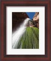 Framed Lower Ribbon Falls off the North Kaibab Trail in the Grand Canyon