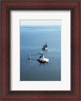 Framed Fire Scout unmanned helicopter