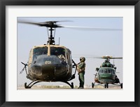 Framed Iraqi air force carries wounded warrior on aeromedical evacuation mission