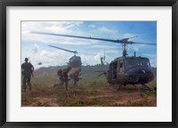 Framed UH-1D helicopters in Vietnam 1966