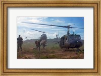 Framed UH-1D helicopters in Vietnam 1966