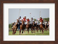 Framed Indonesia plays against Thailand in a round robin SEA Games 2007 Thailand Polo match