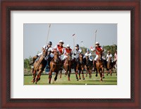 Framed Indonesia plays against Thailand in a round robin SEA Games 2007 Thailand Polo match