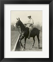 Framed M.J. Waterbury, polo player