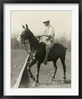 Framed M.J. Waterbury, polo player