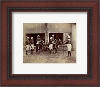 Framed Manipur Polo Players 1875