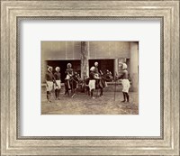 Framed Manipur Polo Players 1875