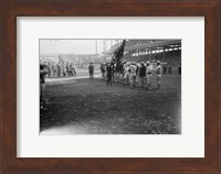 Framed New York Giants Polo Grounds opening day 1923