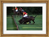 Framed Polo - red and yellow