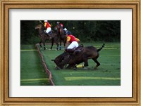 Framed Polo - red and yellow