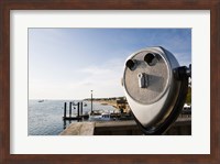 Framed Close-up of coin-operated binoculars, Cape Cod, Massachusetts, USA