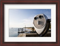 Framed Close-up of coin-operated binoculars, Cape Cod, Massachusetts, USA