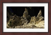 Framed Rock formations at a canyon, Grand Canyon of the Yellowstone, Yellowstone River, Yellowstone National Park, Wyoming, USA