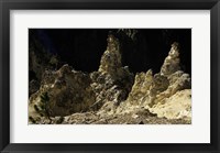 Framed Rock formations at a canyon, Grand Canyon of the Yellowstone, Yellowstone River, Yellowstone National Park, Wyoming, USA